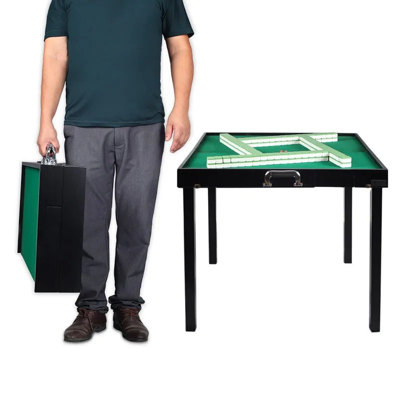 

wooden mahjong table game table manufacturers direct sales foldable mahjong table