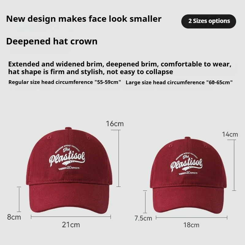 XXL كبيرة الحجم خطابات يطبع قبعات البيسبول للرجال/النساء قابل للتعديل واسعة حافة القطن قبعة الجولف كبيرة الحجم اضافية كبيرة الحجم القبعات #3