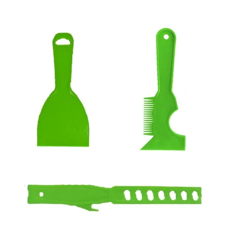 Flexibele plastic schraper Putty Blade Paint Comb Mixing Set voor wandreparatie
