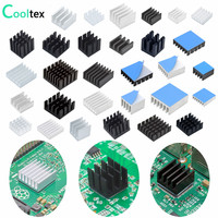 Mini Aluminum Heatsink Radiator for Electronic RAM MOS IC Chip Raspberry Pi Cooling With Thermal Conductive Tape