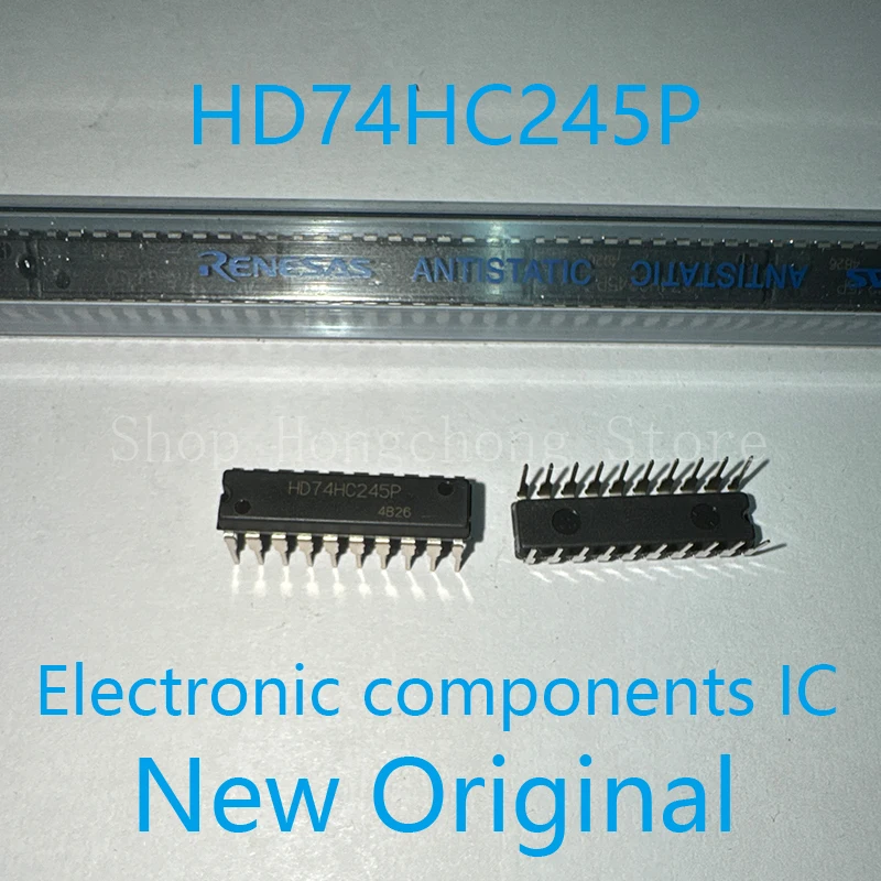 HD74HC245P HD74HC245 74HC245 New Original IC,BUS TRANSCEIVER,SINGLE,8-BIT,HC-CMOS,DIP,20PIN,PLASTIC 10PCS
