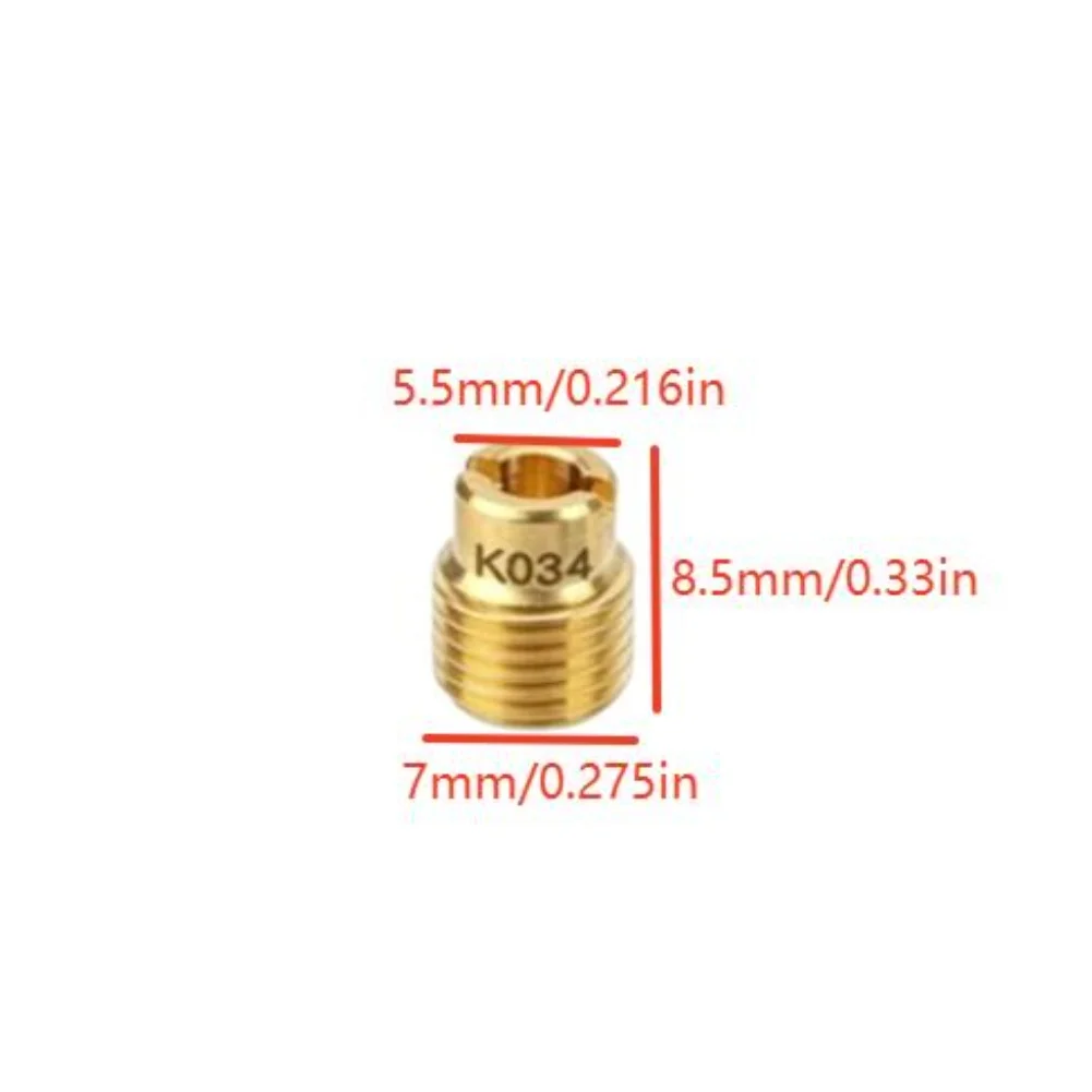 Fuel Mixer Nozzle Set Carburetor Main Nozzle Kit For Carburetor Maintenance Copper Construction Heat Resistant Material