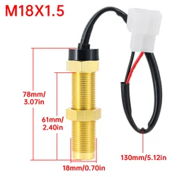 1 Piece Diesel Engine Tachometer Sensor M16 M18 Marine Car Motor Boat Tacho meter RPM gauge