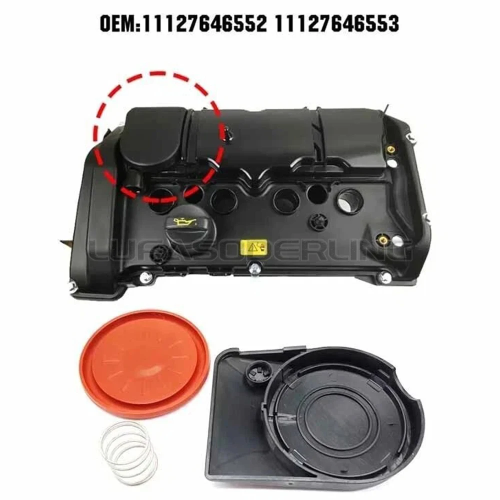 PCV Membrane Seal Repair Kit for MINI Cooper S Clubman N18 Cylinder Head Cover 11127601863 11127646552 11127646553 11127603390