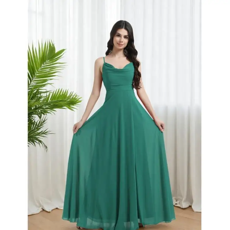 Novo vestido de dama de honra cleanfit h versão 00% material de linho tee-quarter sve ciwalk adequado para mulheres de meia-idade