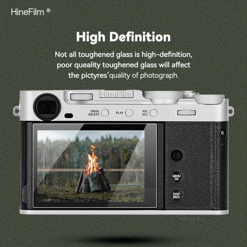Hinefilm Screen Protector XE5 Camera Glass Film For Fujifilm X-E5 Camera 9H Hardness Tempered Glass LCD Screen Protector XE 5