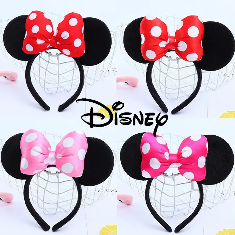 

Disney Mickey Minnie Cartoon Headdress Theme Party Decoration Headdress Donald Duck Jewelry Girls Birthday Gift Hair Clip