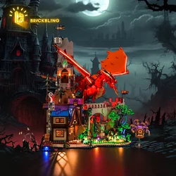 Brick Bling LED Light 21348 set is suitable for Red Dragon's Tale building blocks (including lighting accessories only)