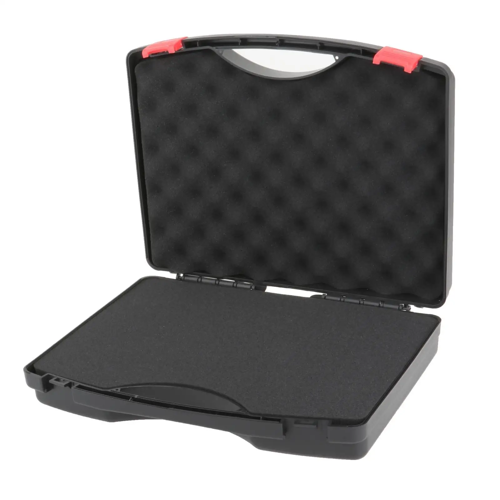 2xProtective Toolbox with Sponge Wear Resistant Lockable for Workplace Outdoor