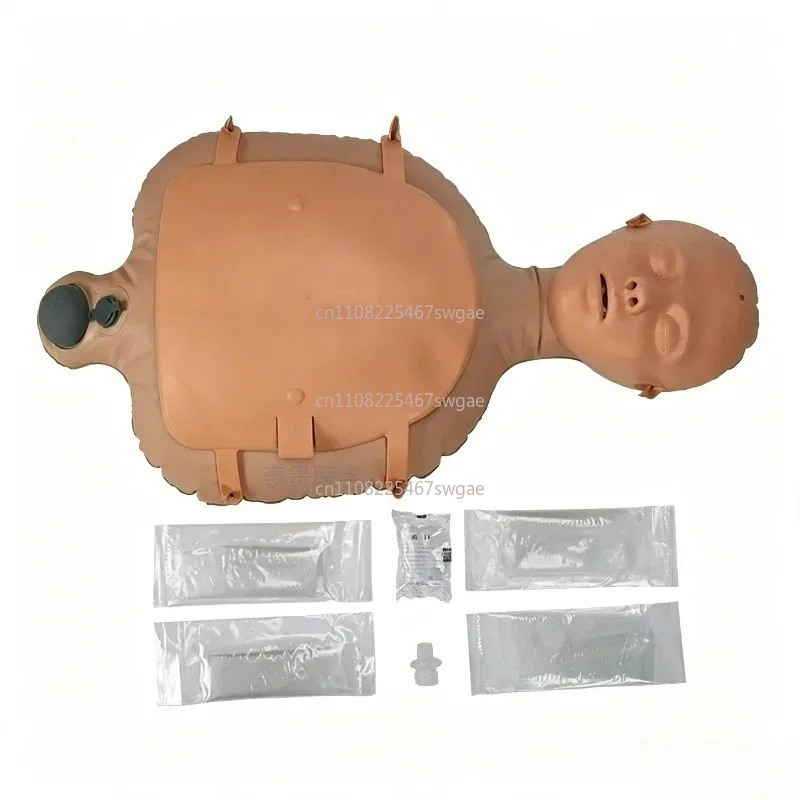 Mini Practice Simulator for First Aid & Basic Life Support (BLS) Course Portable Inflatable CPR Training Manikin Dummy,
