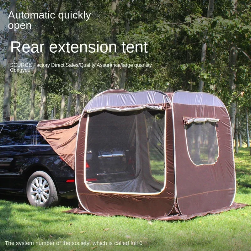 Portable Foldable Waterproof Pop Up SUV Car Tailgate Tents Camping Outdoor Automatic Sun Shelter Tent  Camp Fishing Hike