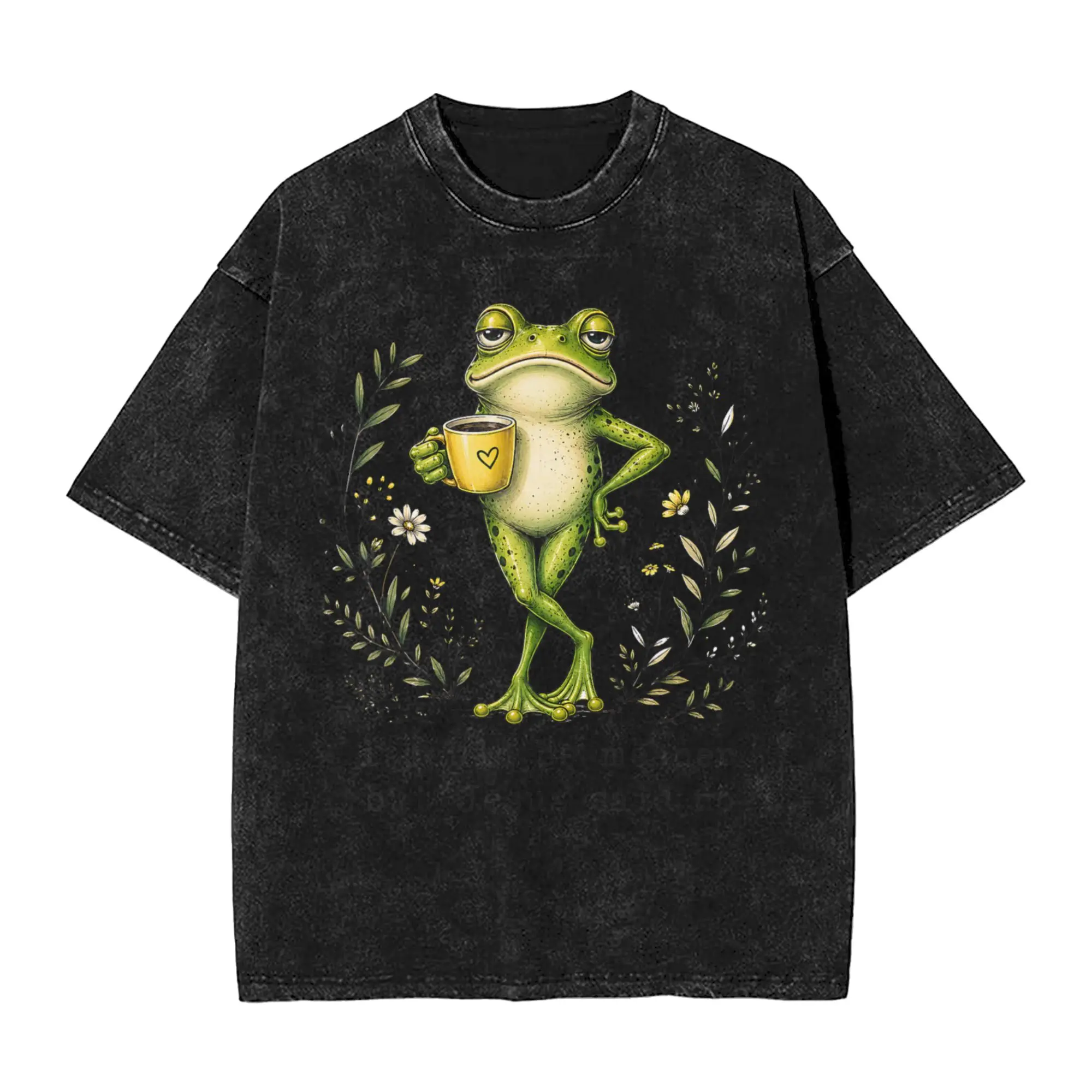 I Could Be Meaner But Jesus Said No Cute Frog Garden T-Shirt Summer  Vintage T Shirts Cotton Harajuku Tshirt For Men Design Tops