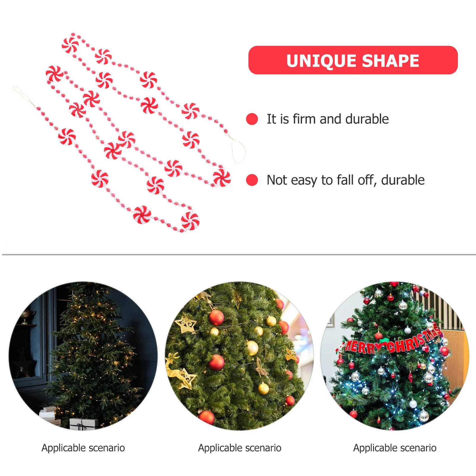 

Xmas Tree String Beautiful Hanging Ornament for Christmas Decor Home Party Scene Adornment Supplies