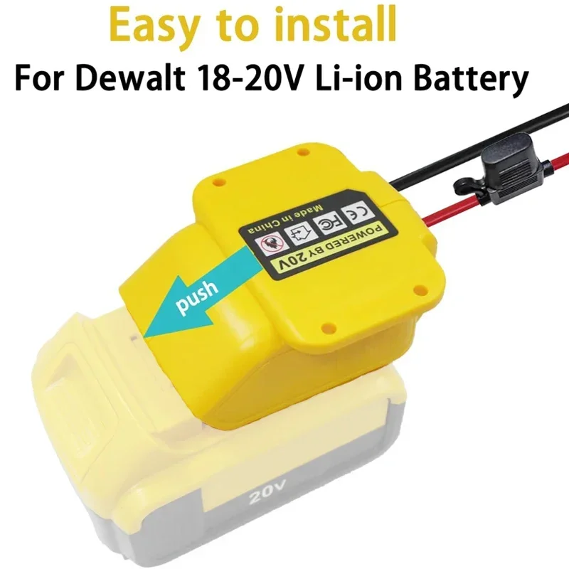 HOT Bring a 14AWG wire connector, a battery adapter, for DEWALT 18V 20V battery DIY power wheel adapter, for RC car toy robot