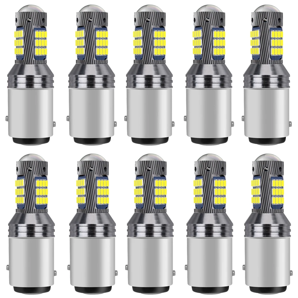 

2/4/10pcs T15 1156 1157 Super Bright 2016 LED Car Tail Brake Bulbs Turn Signals Auto Rear Fog Lamp Daytime Running Light 12V