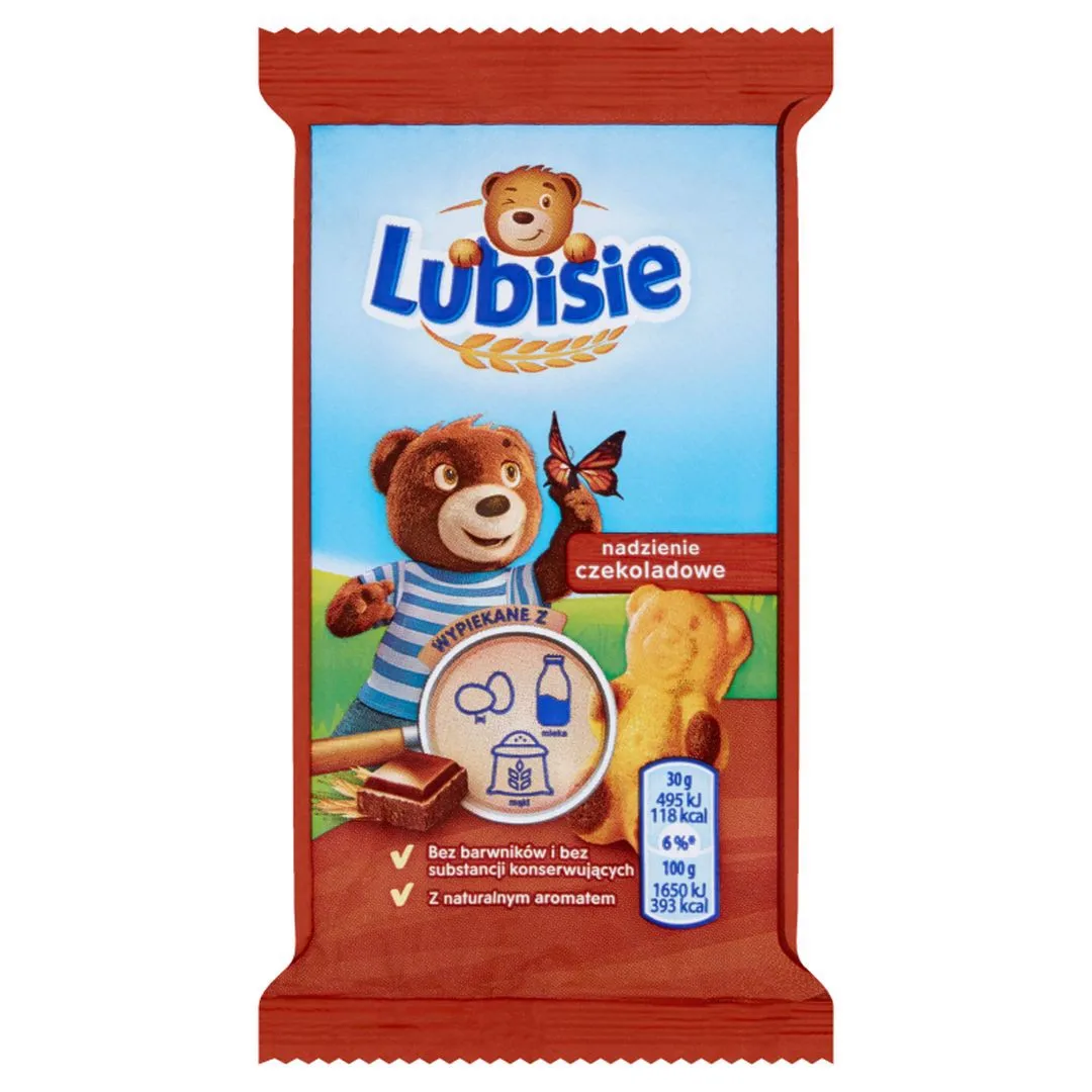 Biszkopty Lubisie z czekoladą