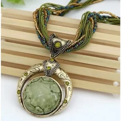 New Retro Bohemian Ethnic Style Necklace Fashionable Men's and Women's Festival Party Gifts Jewelry Accessories