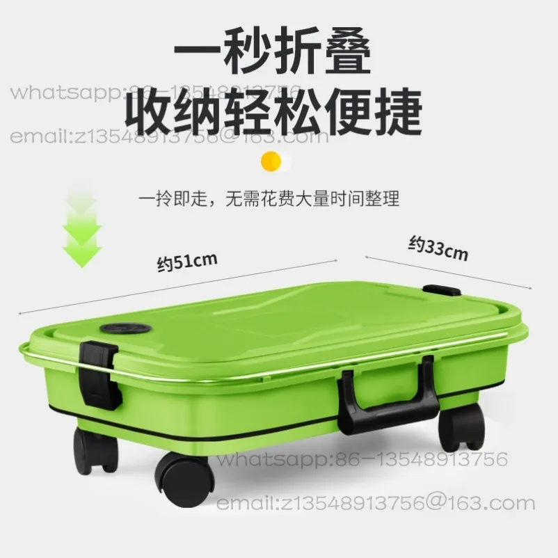 Car washing machine water tank push-pull mobile folding bucket camping fishing box outdoor storage box camping storage box