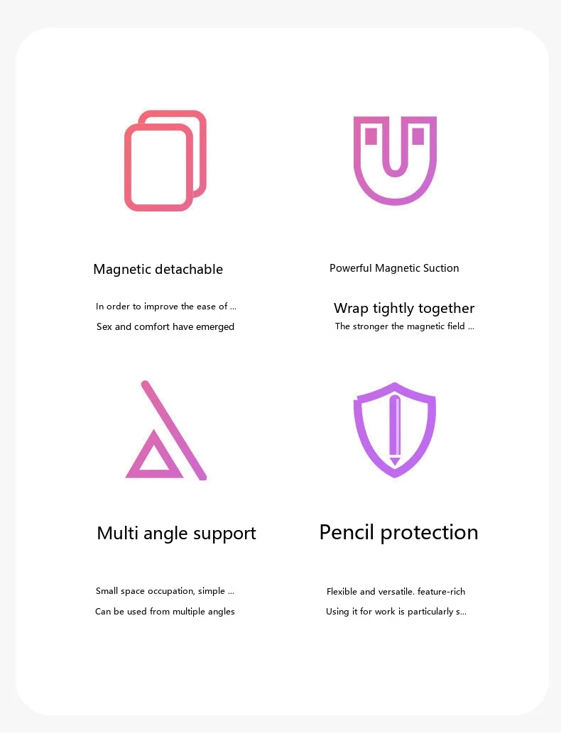 Für OPPO Pad OnePlus Pad 13,2 12,1 11,6 11,4 11 8,8 Zoll TPU Y Fold 720 Magnetische Trennhülle – Detail 2