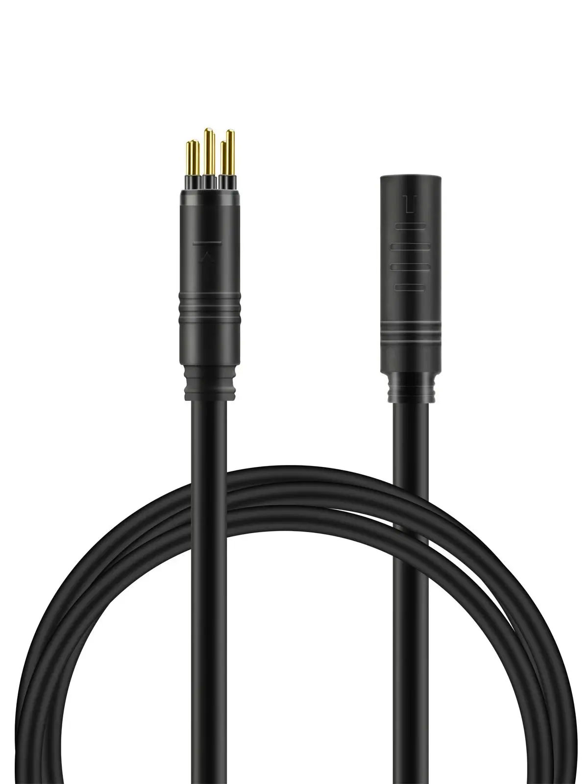 9-pins EBIKE wielnaafmotorkabel, E-BIKE verlengdraad met waterdichte poort, 60 cm/120 cm, gouden en SM-stekker optioneel
