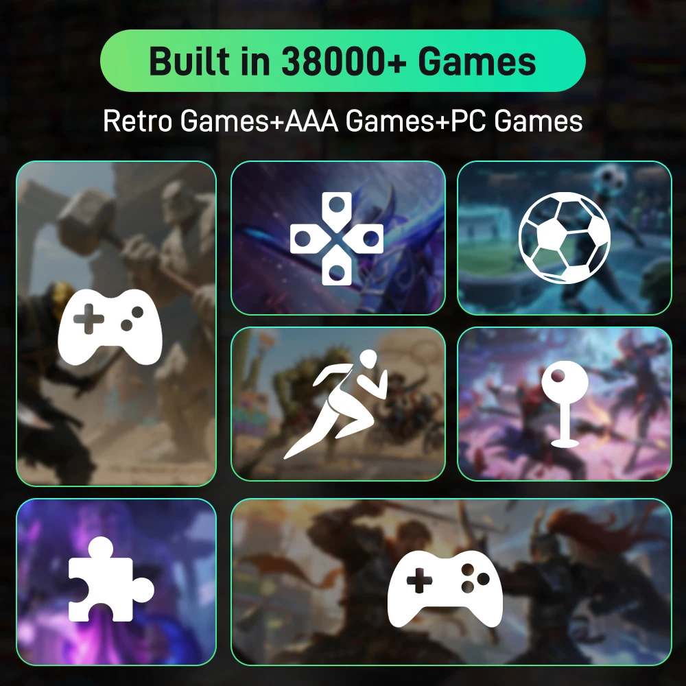 Playnite e Retrobat Console per dischi rigidi da gioco da 500 GB HDD da gioco retrò con oltre 38200 giochi e 49 emulatori Plug & Play per PS3/PS2/PS1/N64