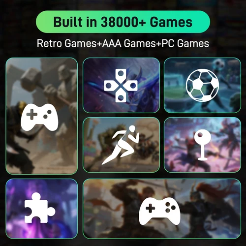 Imagen 2 del producto Playnite y Retrobat, consolas de discos duros para juegos de 500GB, HDD Retro para juegos con más de 38200 y 49 emuladores Plug & Play para PS3/PS2/PS1/N64