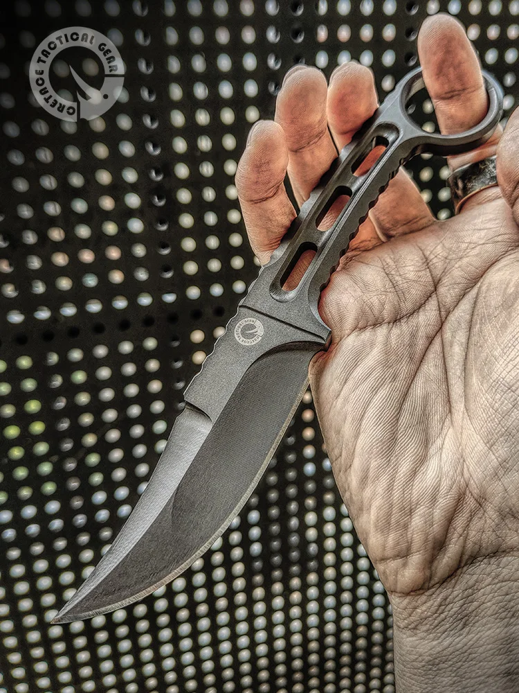 CRETACE C-RAY Real DC53 Fixed Blade Knife Combat Tactical EDC Self Defense Outdoor Survival Karambit Integrated Knives Original