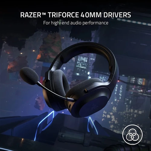 Imagen 2 del producto Razer Barracuda X Bluetooth inalámbrico + 2,4 GHz auriculares inalámbricos para juegos modelo 2022 controladores ligeros multiplataforma 250g 40mm