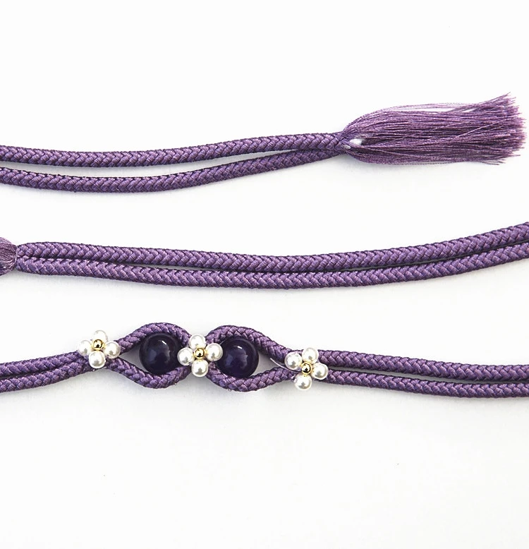 Japanese kimono belt association, waist seal agate waist rope, kimono with belt rope, yukata small items, multi-color