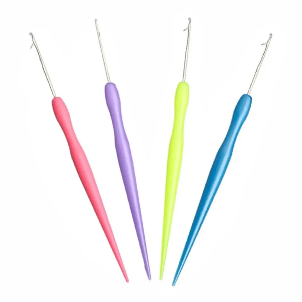 Sewing Tools Candy Colors Crochet Hook Metal Plastic Hook Needles Knitting Micro Micro Hook DIY