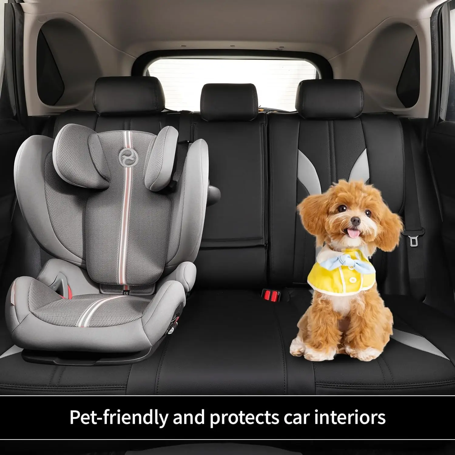 EKR Custom Fit Car Accessories Seat Covers 5 Seats Full Set Faux Leather for Toyota Corolla Rav4 Yaris Auris AYgo CHR  Camry