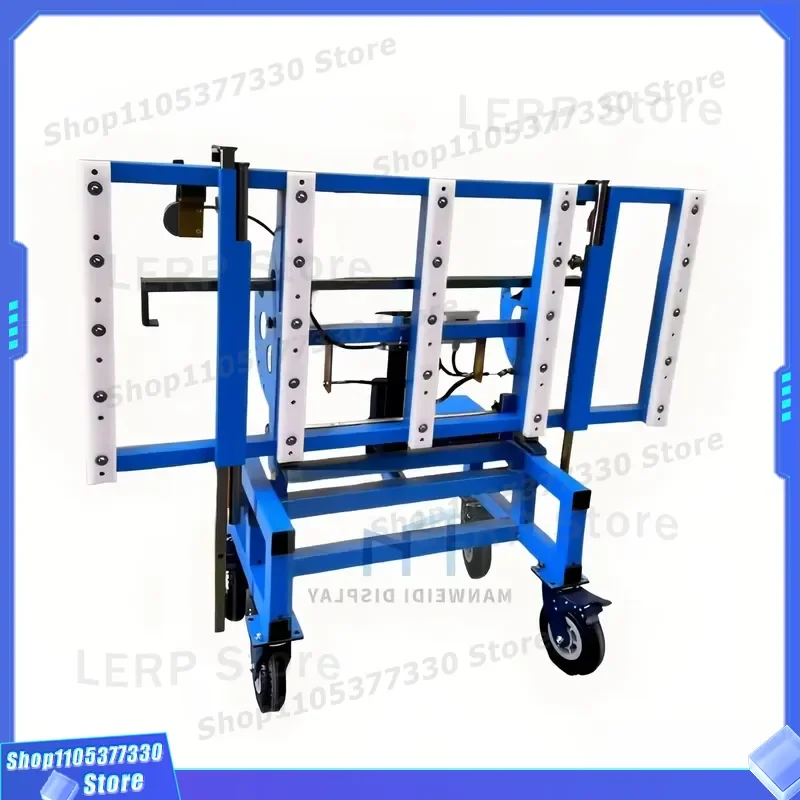 Heavy Duty Marble Granite Flat Cart Mobile Glass Transport Trolley with Stone Tabletop Board for Display Stand Storage Rack