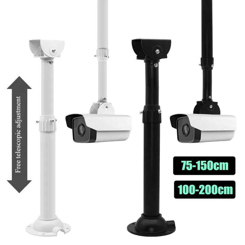 

75-150cm/100-200cm Surveillance Camera Ceiling Mount Bracket Universal Duckbill Lengthen Telescopic Support for Hikvision Dahua