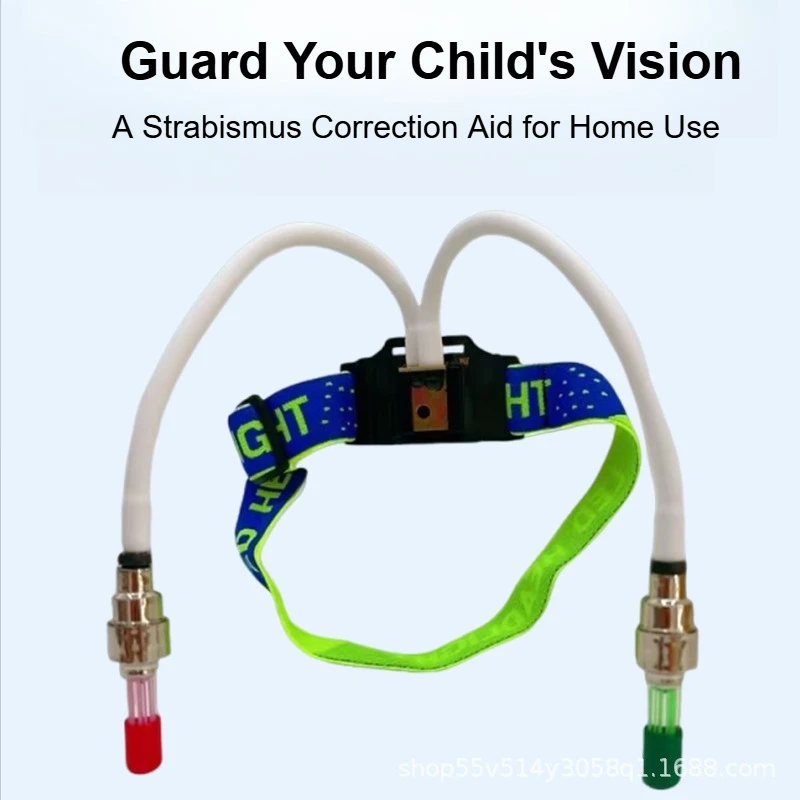 Children Strabismus Correction Training Device Headset Home Esotropia Exotropia Vision Therapy Orthoptic Eye Exerciser System