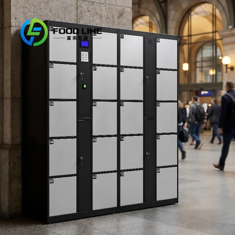 Smart Locker Steel Electronic Locker With QR Code Unlock, 24h Self Service For Shopping Mall Gym School Temporary Item Storage