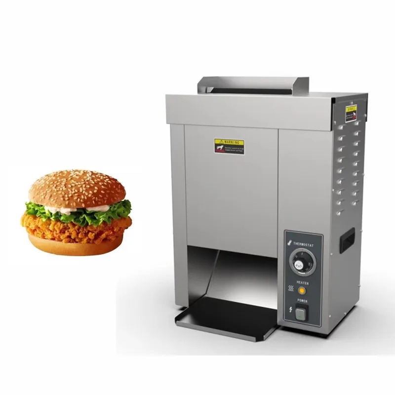 Automatic Breakfast Sandwich Hamburger Warmer Vertical Bun Toaster Grill Hamburger Toaster Machine