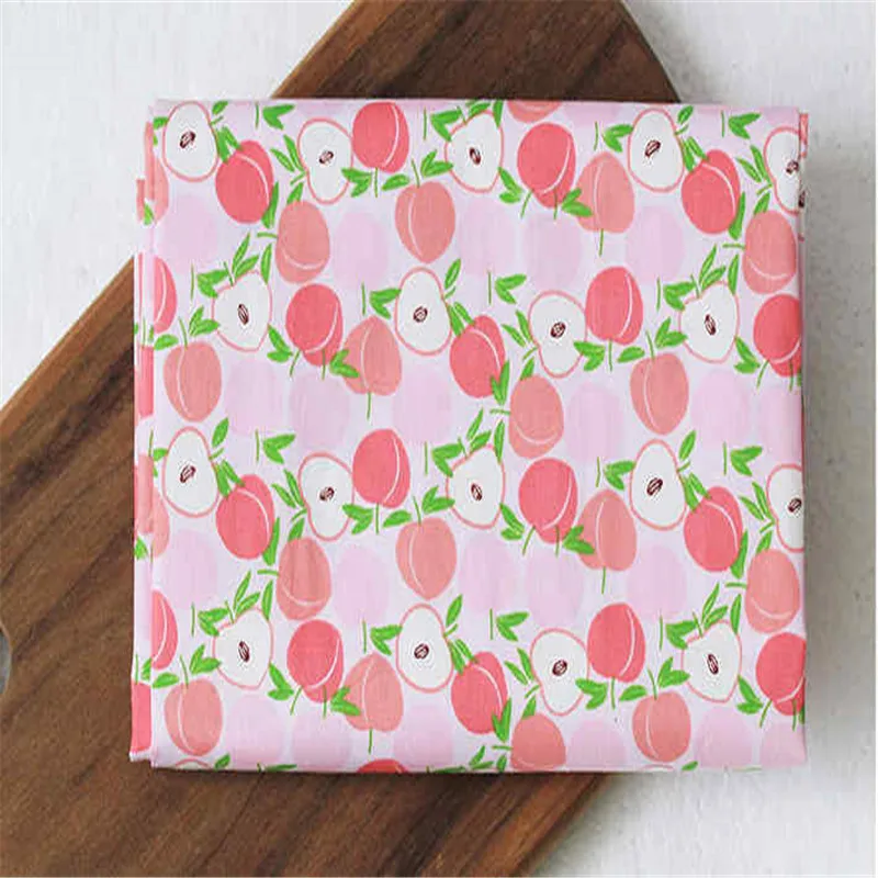 6 Pcs 40*50cm Watermelon, Banana, Pineapple, Kiwi Fruit Printed Cotton Fabric Sewing Material Patchwork Cloths Quilting Fabrics