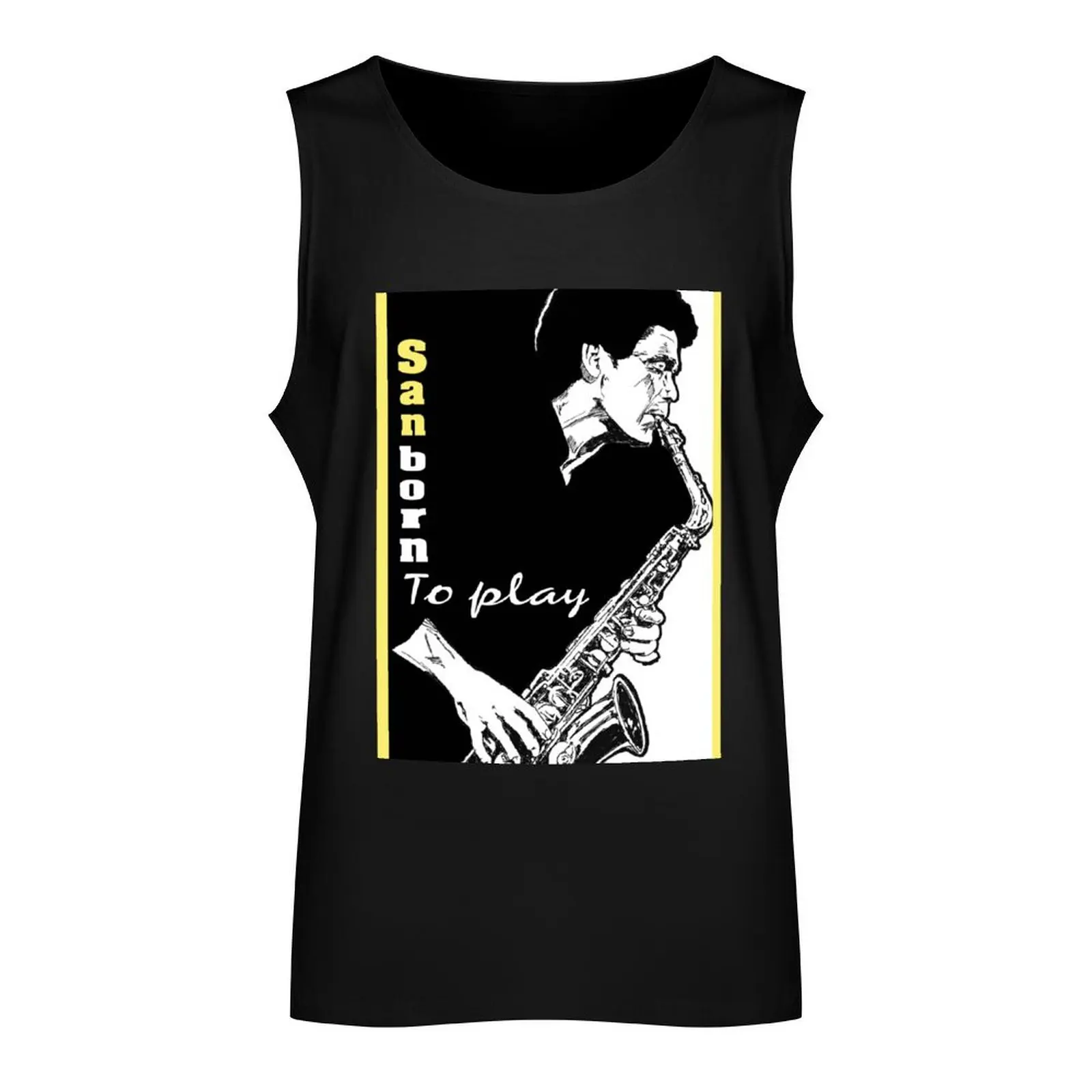 David Sanborn Tank Top new in tops & t-shirt gym clothes man fitness