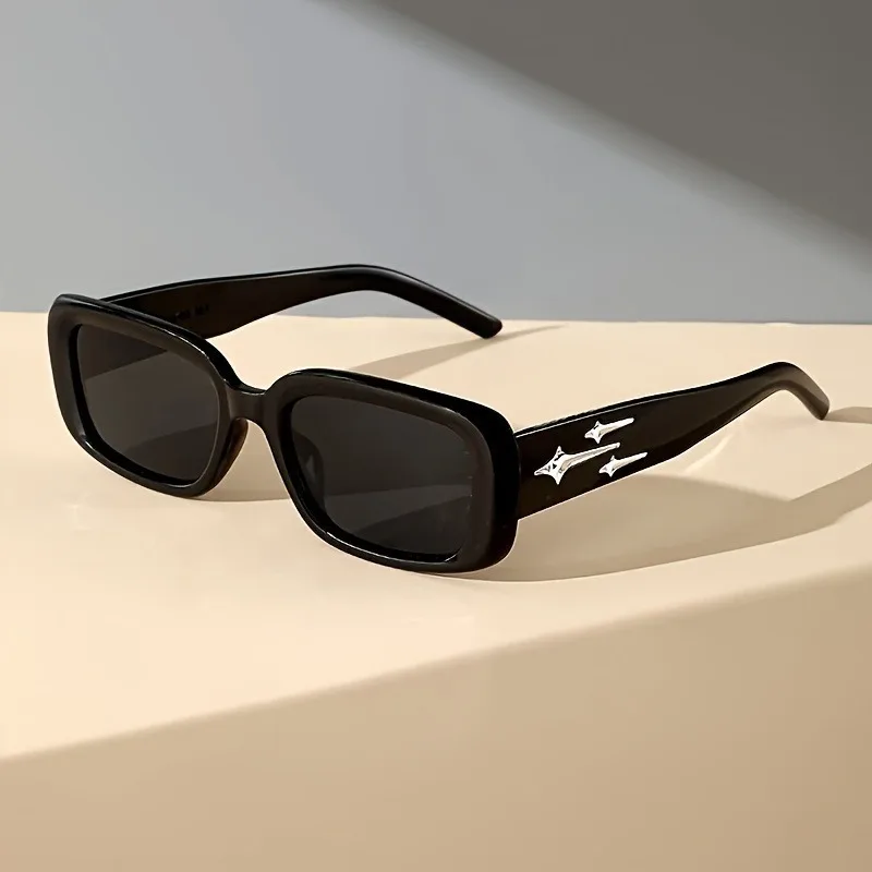 Koreanische Version Modische Retro-Rechteck-Sonnenbrille für Damen und Herren – Hochwertige UV-Schutz-Brille für Street-Fotos – Detail 4