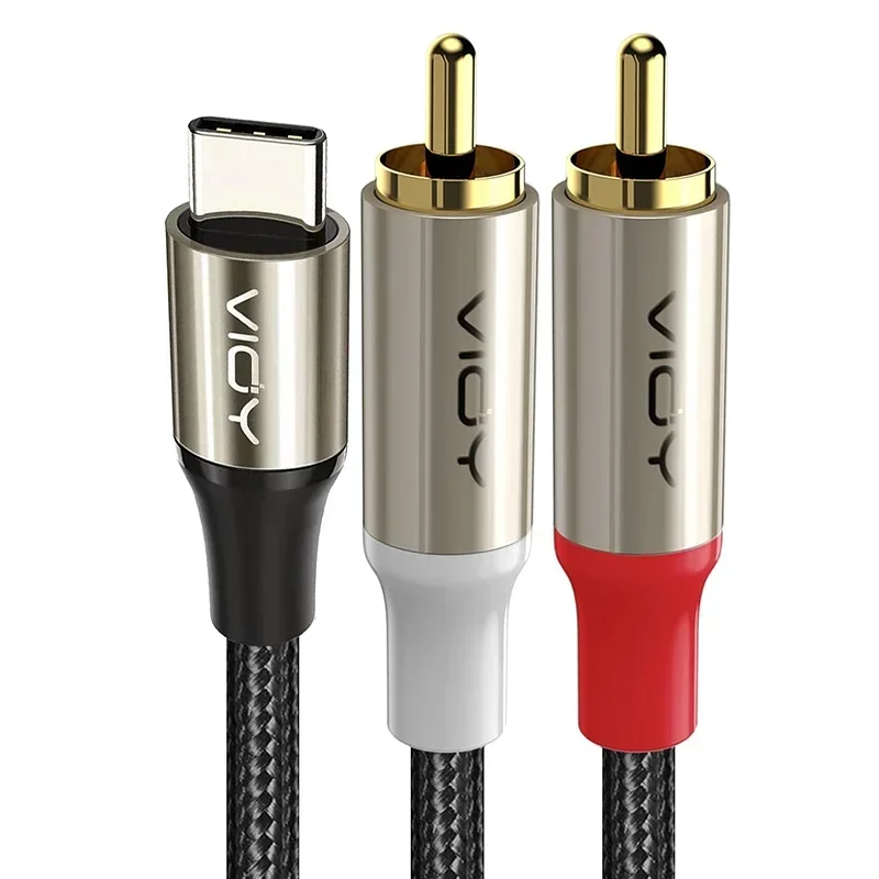 Kabel audio USB C do RCA typu C do 2RCA męskiego Jack Y Rozdzielacz audio Stereo do głośnika IPhone15 Samsung Pixel 7 Pro DVD Amp — zdjęcie produktu 7