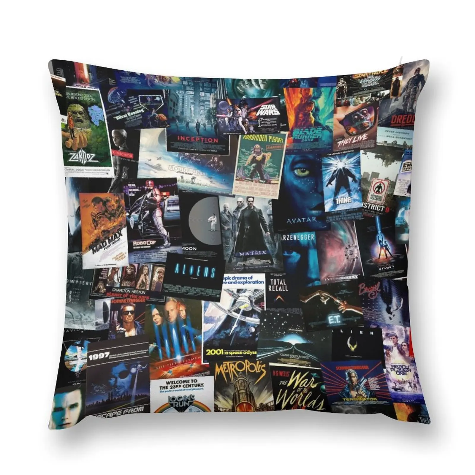 

Sci-Fi Movie Posters Throw Pillow Sofa Cushions Cover Decorative Cushions pillow