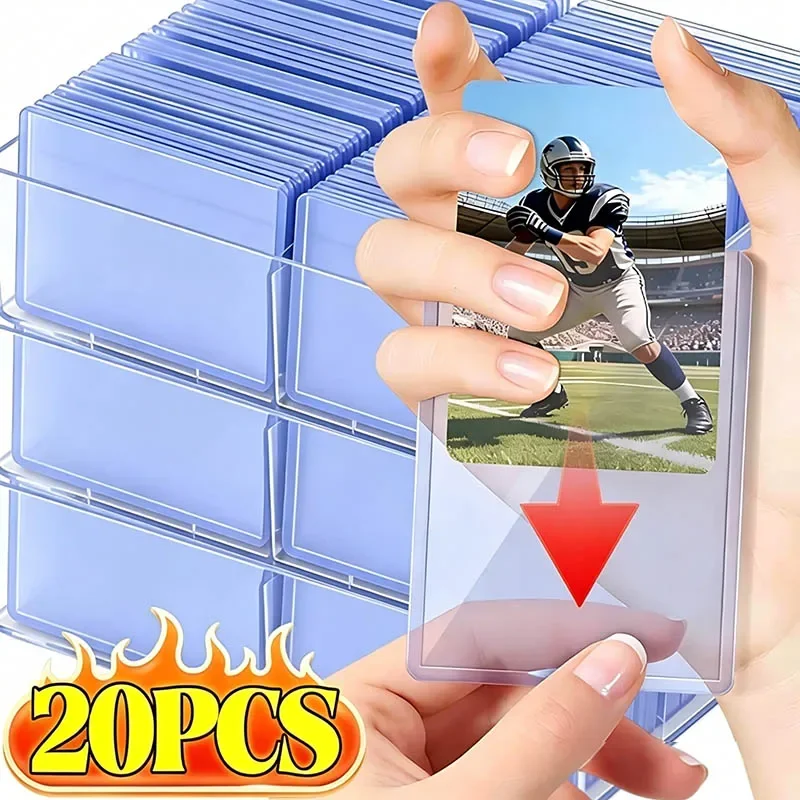 20/1 Stück Transparente Toploader Kpop Idol Fotokartenhüllen Kratzfeste PVC DIY Gaming Sammelkarten Plastik-Schutzhüllen – Detail 3