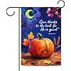 Thanksgiving Garden Flag 12x18 Double Sided Christian Fall Yard Decor llz
