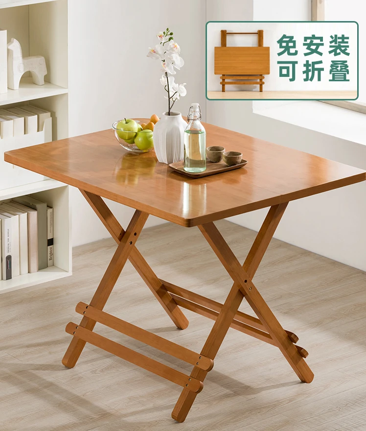 

Folding table dining table home dining stall rectangular round table small portable simple outdoor dormitory