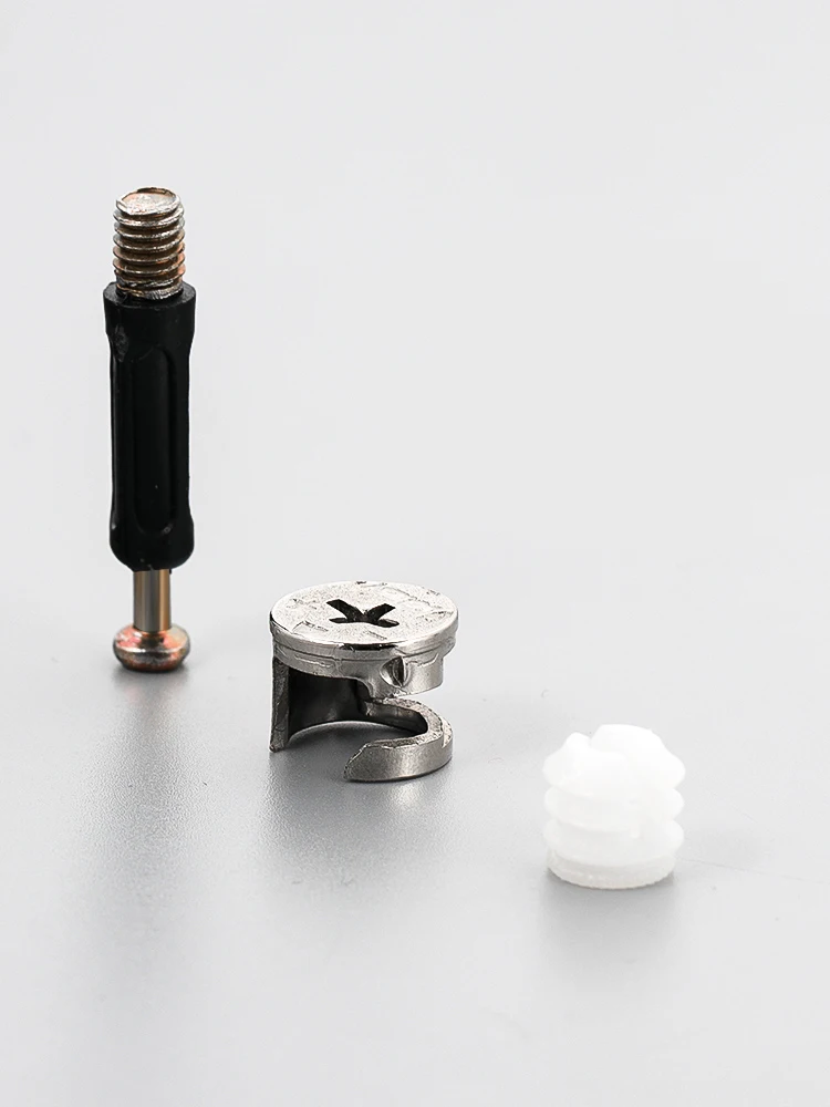 Wardrobe Cabinet Hardware Accessories Furniture Screws Eccentric Wheel Nuts Three In One Connector Fasteners