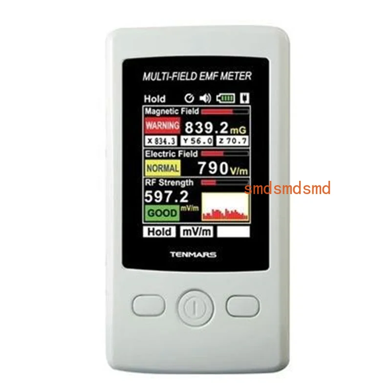 TM-190 Multi-Field 3 axis EMF Meter with Magnetic Electric RF Field Strenght Digital  TM190