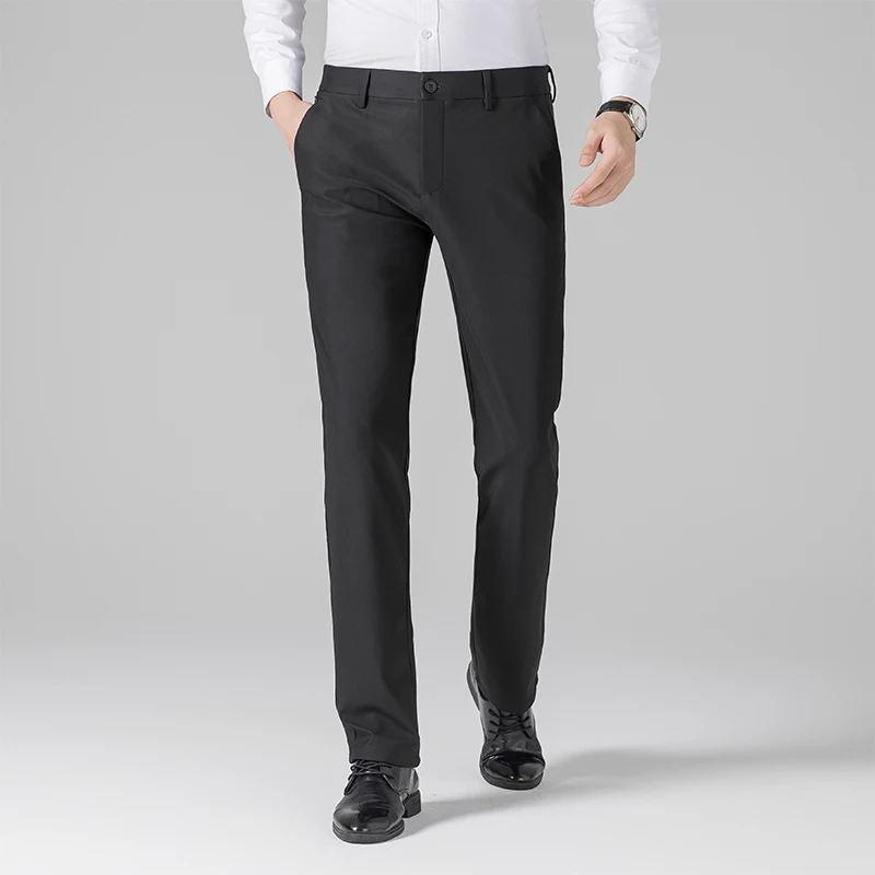 

Men's thick autumn and winter business casual high stretch trousers for men, including stylish, warm and comfortable men's pants