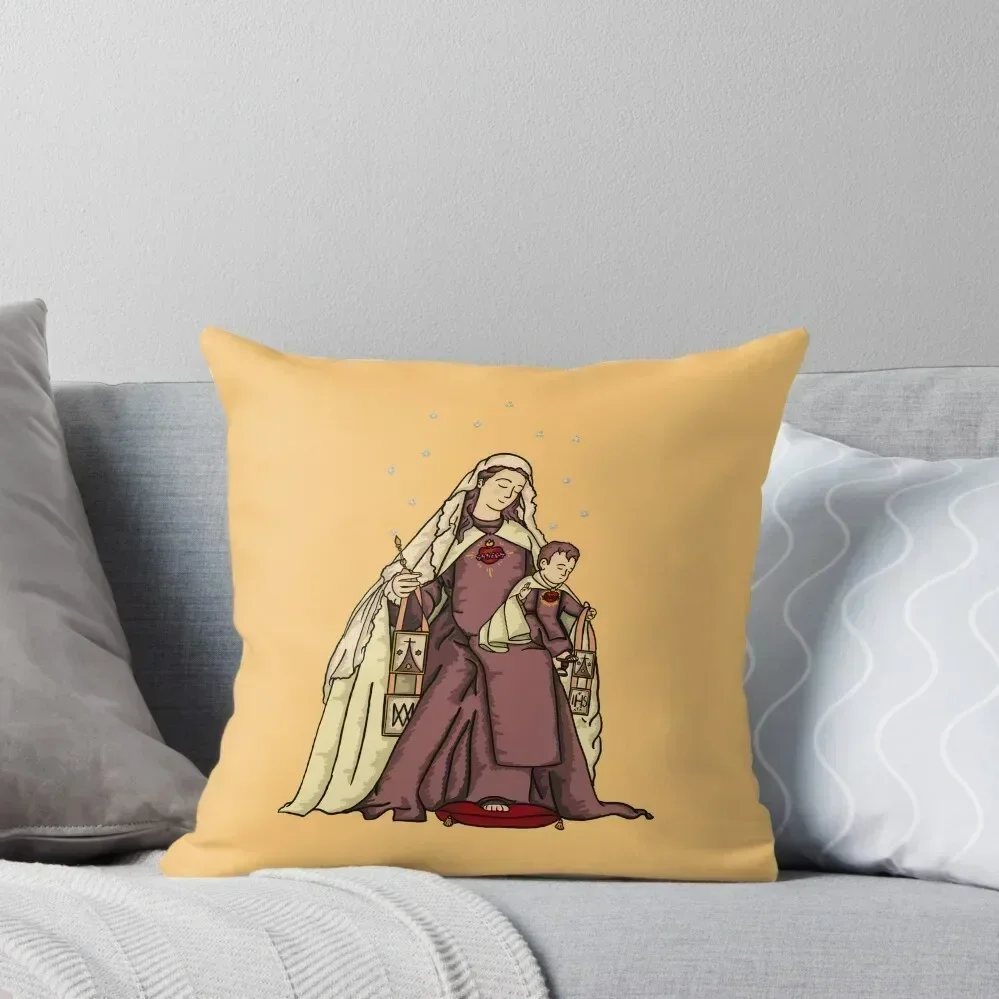 

Virgin of Carmen - AuctorSalutis Throw Pillow Couch Cushions Decorative Pillow Covers For Sofa christmas ornaments 2025 pillow