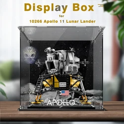 Acryl Display Box Voor Lego 10266 Apollo 11 Lunar Lander Stofdicht Clear Vitrine (Lego Set Niet Inbegrepen)