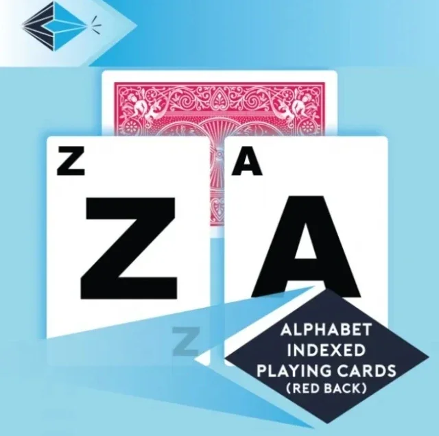 

Alphabet Playing Cards Bicycle No Index by PrintByMagic - Magic Digital Download (Instant Download)